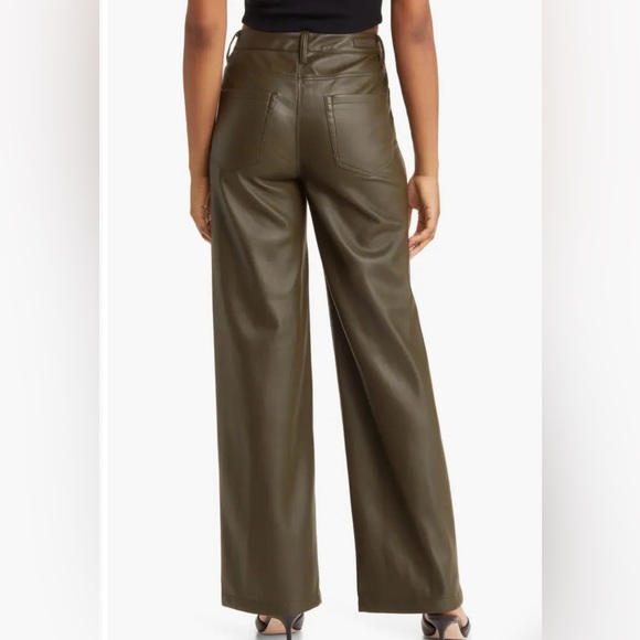 BLANKNYC Franklin High Waist Faux Leather Wide Leg Pants - Picture 2 of 7